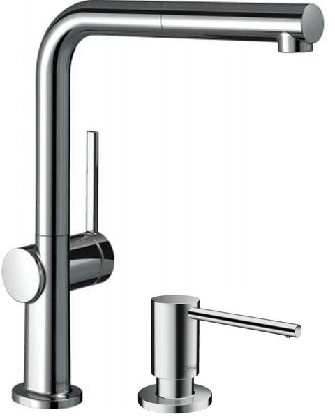 Set baterie bucătărie Hansgrohe Talis M54 72809000, dozator de lichid Hansgrohe 40438000