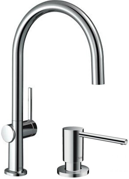 Set baterie bucătărie Hansgrohe Talis M54 72843000, dozator de lichid Hansgrohe 40438000