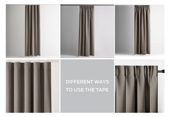 Draperie grej dimout (semi-opacă) 140x270 cm Kierra – Restilo