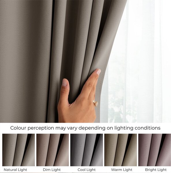 Draperie grej dimout (semi-opacă) 140x175 cm Kierra – Restilo