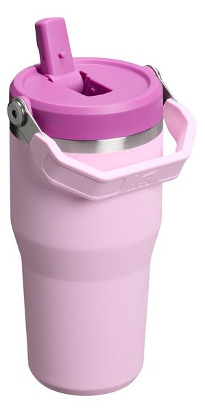 Termos roz din oțel inoxidabil 600 ml IceFlow™ Flip Straw 2.0 Cherry Blossom – Stanley