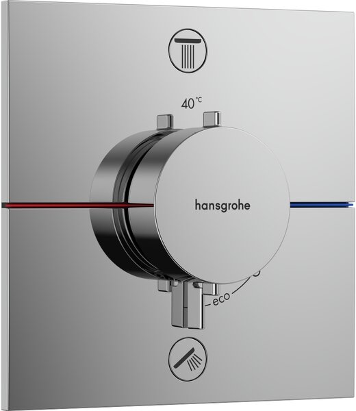 Hansgrohe ShowerSelect Comfort E baterie cadă-duș ascuns cu termostat crom 15572000