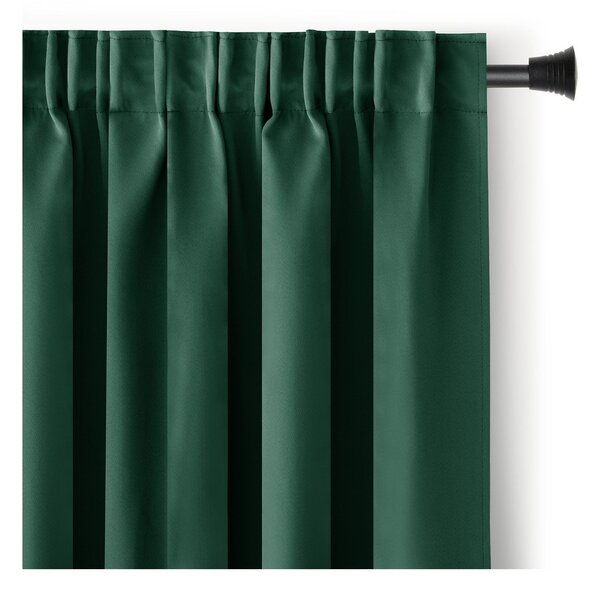 Draperie verde-închis dimout (semi-opacă) 140x245 cm Kierra – Restilo