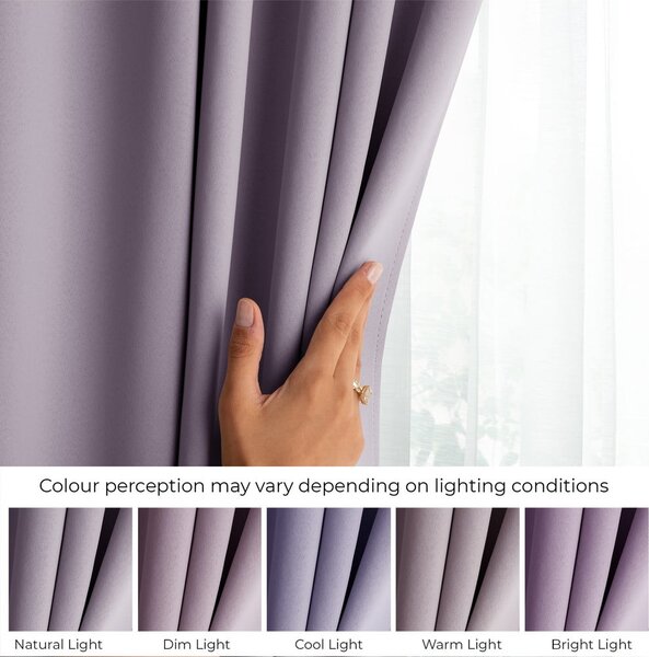 Draperie roz prăfuit dimout (semi-opacă) 140x175 cm Kierra – Restilo