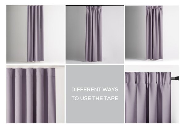 Draperie roz prăfuit dimout (semi-opacă) 140x245 cm Kierra – Restilo