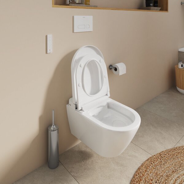 Duravit SensoWash D-Neo toaletă cu spălare agăţat fără margine alb 654000012004300
