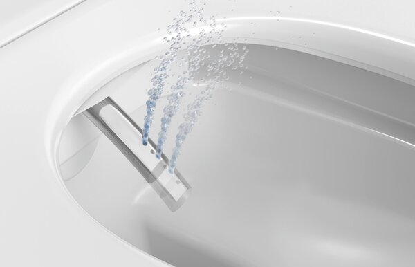 Duravit SensoWash D-Neo toaletă cu spălare agăţat fără margine alb 654000012004300
