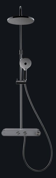 Duravit Shower Systems set de duș perete cu termostat crom-alb TH4380008005