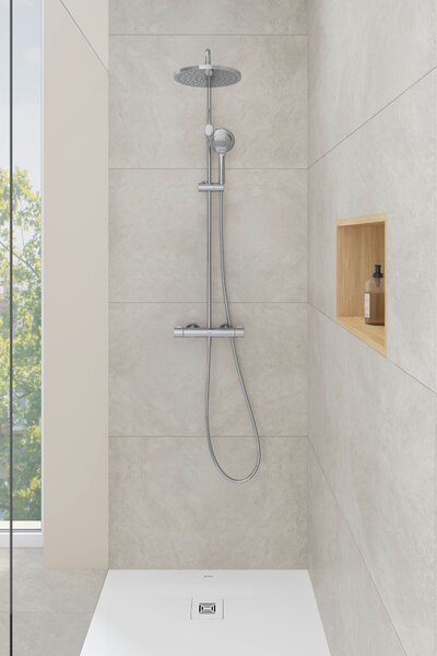 Duravit Shower Systems set de duș perete cu termostat crom TH4282008010