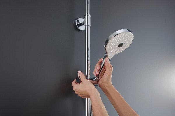 Duravit Shower Systems set de duș perete cu termostat crom-alb TH4380008005