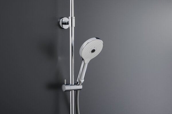 Duravit Shower Systems set de duș perete cu termostat crom-alb TH4380008005