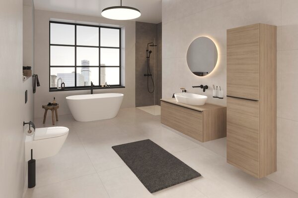 Duravit Shower Systems set de duș perete cu termostat negru TH4282008046