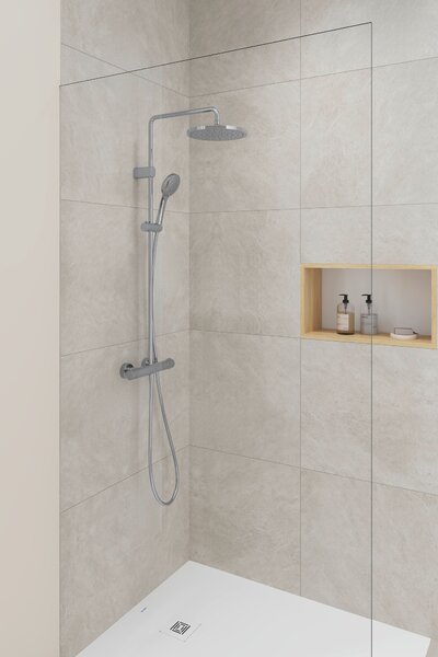 Duravit Shower Systems set de duș perete cu termostat crom TH4282008010