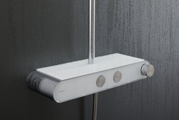 Duravit Shower Systems set de duș perete cu termostat crom-alb TH4380008005