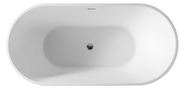 Oltens Yrsa cadă freestanding 150x75 cm ovală alb 12022000