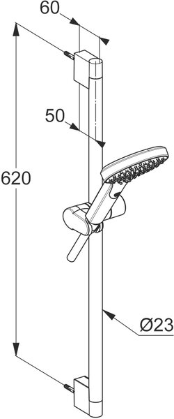 Kludi Dive set de duș perete crom 6991005-00
