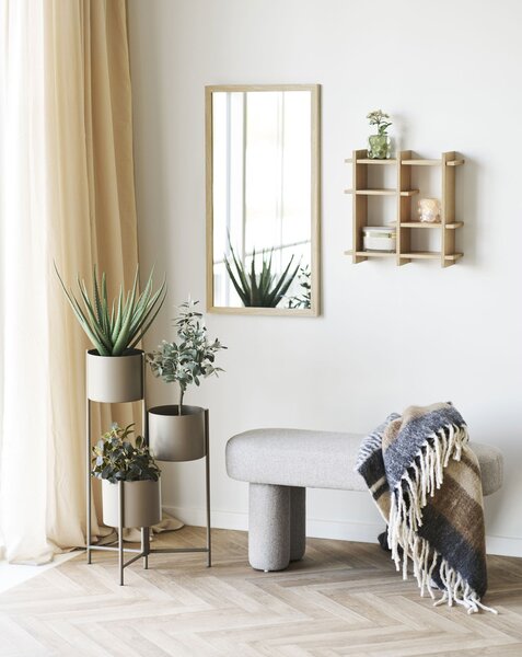 Bancă, culoare nisip, design elegant