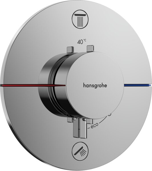 Hansgrohe ShowerSelect Comfort S baterie cadă-duș ascuns cu termostat crom 15554000