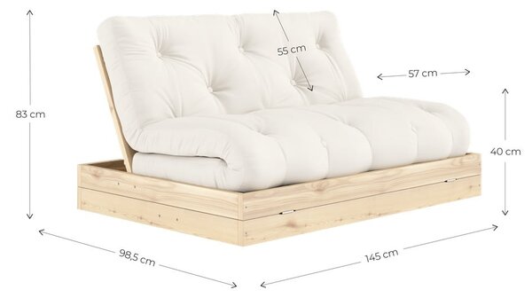 Canapea verde extensibilă 145 cm Flip – Karup Design
