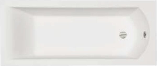 Besco Shea Slim cadă dreptunghiulară slim 159.5x70 cm alb #WAS-160-SL
