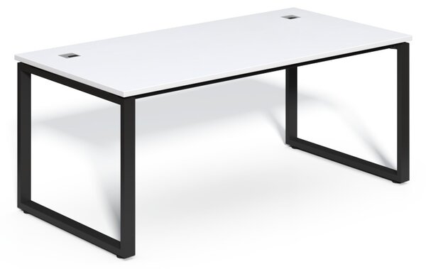 Masă SimpleOffice 180 x 90 cm, alb / negru