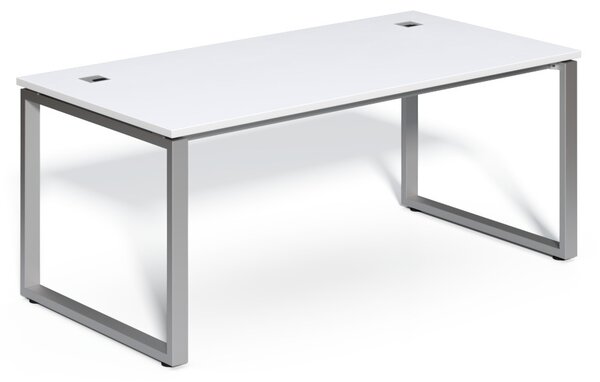 Masă SimpleOffice 180 x 90 cm, alb / argint
