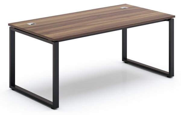 Masă SimpleOffice 180 x 90 cm, nuc / negru
