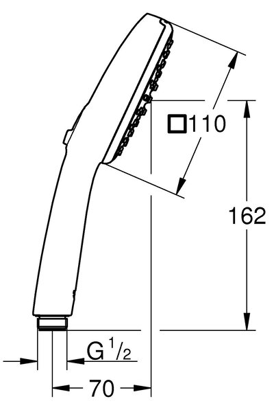 Grohe Vitalio Comfort duș de mână crom 26925001