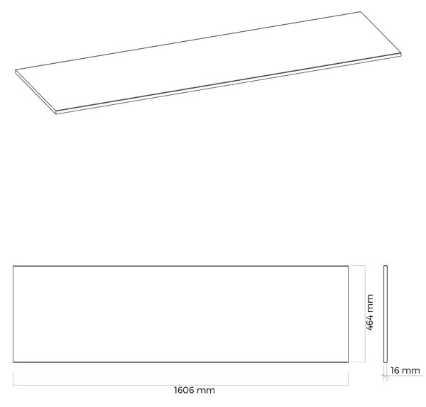 Oltens Vernal blat 160.6x46.4 cm alb 63008000