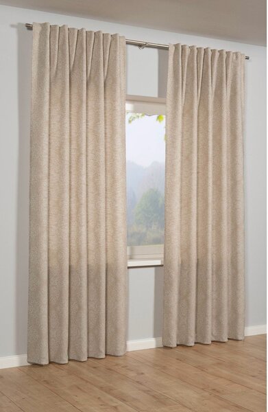 Draperie bej blackout, termoizolantă din jacquard 140x245 cm Ornament – Sehlbach