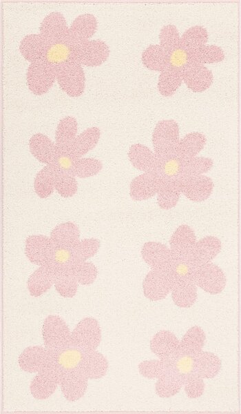 Covor pentru copii roz-fildeș 80x150 cm Dazzy Rose – FD