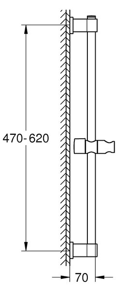 Grohe Vitalio Universal bară de duș |60 cm 27724001