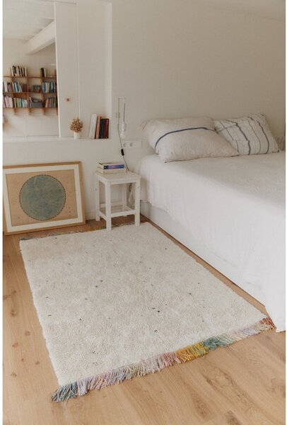 Covor pentru copii, crem, lavabil, țesut manual din bumbac 120x160 cm Stardust – Lorena Canals