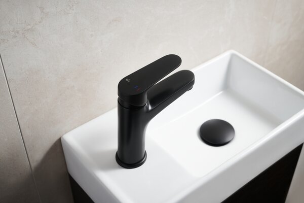 KFA Armatura Otava baterie lavoar stativ negru 5552-815-81