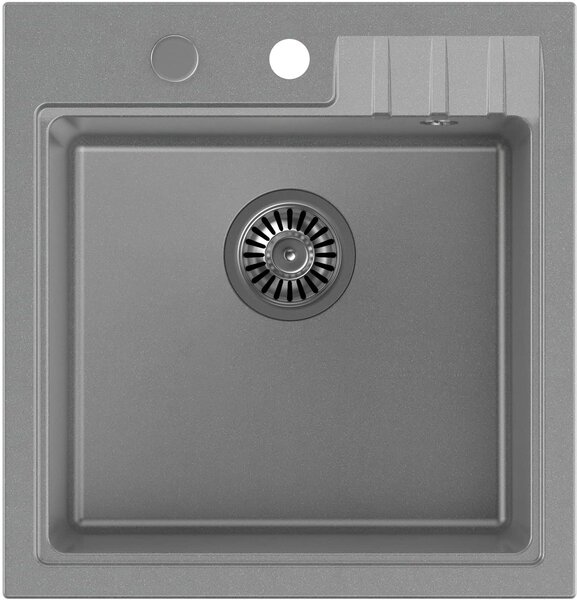 Quadron Comfort 110 chiuveta cu baterie și accesorii gri/oțel HCQP5052SZK_3673500BS