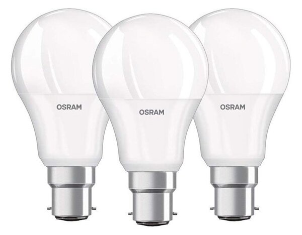 SET 3x Bec LED B22d/8,5W/230V 4000K - Osram