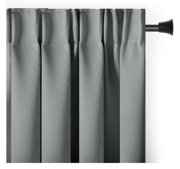 Draperie gri dimout (semi-opacă) 140x245 cm Kierra – Restilo