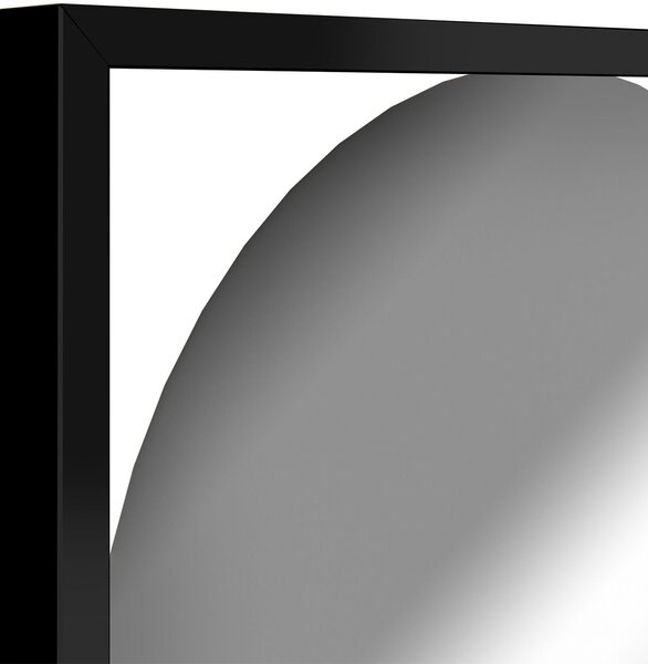 Styler Marbella oglindă 37x132 cm oval negru LU-12349