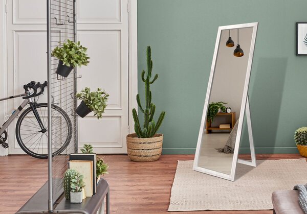 Styler Sicilia oglindă 46x146 cm dreptunghiular alb-lemn LU-12262