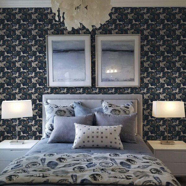 Tapet Fantasy pisici cu aripi printre flori, Tapet modern, a00408 : Uwalls.ro