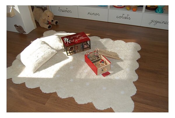 Covor pentru copii bej lavabil/țesut manual din bumbac 120x160 cm Biscuit Beige – Lorena Canals
