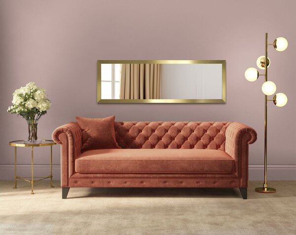 Styler Cannes oglindă 47x127 cm dreptunghiular auriu LU-12275
