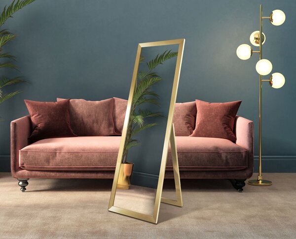 Styler Florence oglindă 46x146 cm dreptunghiular auriu LU-12271