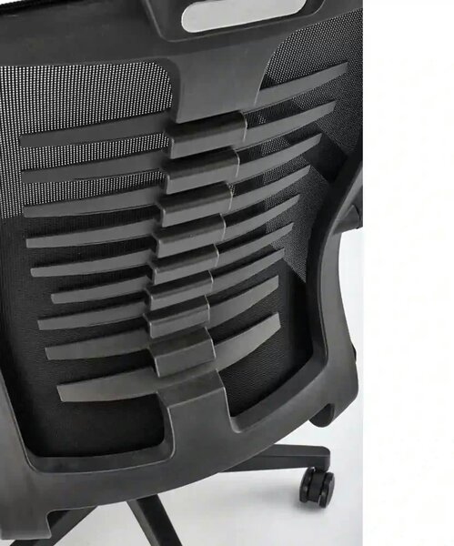 Scaun birou FABIO, negru, stofa clasica, 60x62x118/128 cm