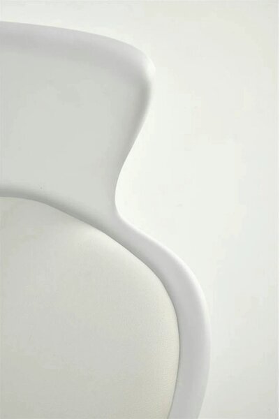 Scaun birou GASLY, alb, piele ecologica, 62x64x80/92 cm