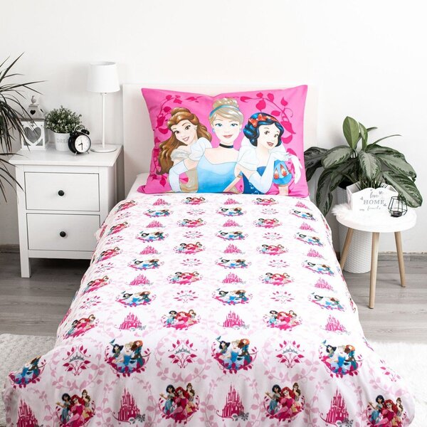 Lenjerie de pat pentru copii din bumbac pentru pat de o persoană 140x200 cm Princezny "Heart" – Jerry Fabrics