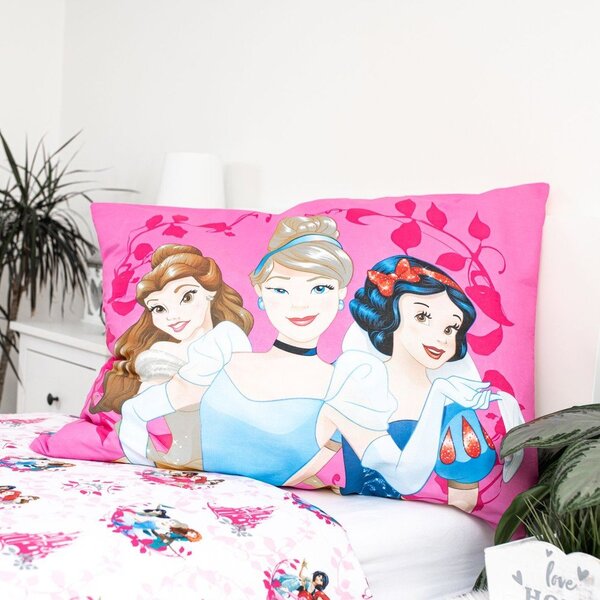 Lenjerie de pat pentru copii din bumbac pentru pat de o persoană 140x200 cm Princezny "Heart" – Jerry Fabrics