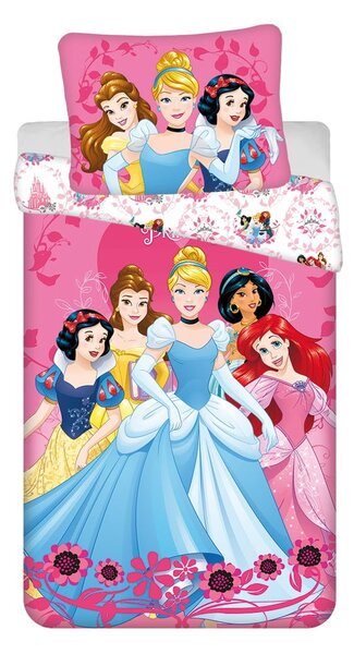 Lenjerie de pat pentru copii din bumbac pentru pat de o persoană 140x200 cm Princezny "Heart" – Jerry Fabrics