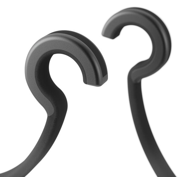 Raft pentru baie negru suspendat din plastic Flex – Umbra