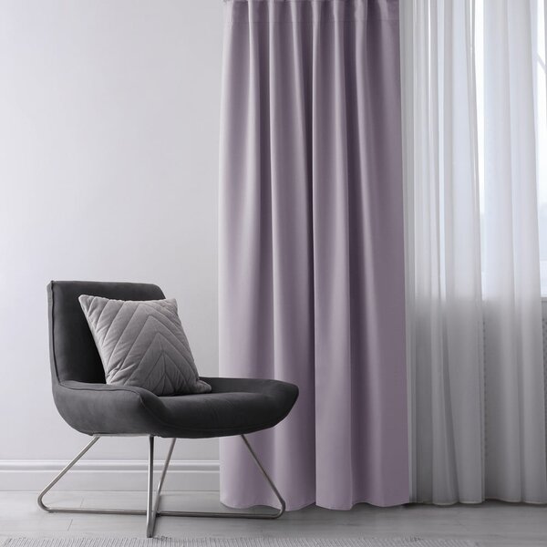 Draperie roz prăfuit dimout (semi-opacă) 140x175 cm Kierra – Restilo